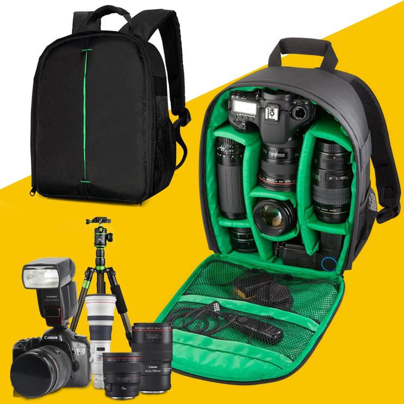 Compact Dual-Shoulder Camera Backpack DSLR Mirrorless Cameras - Waterproof Shockproof Lightweight Travel Bag