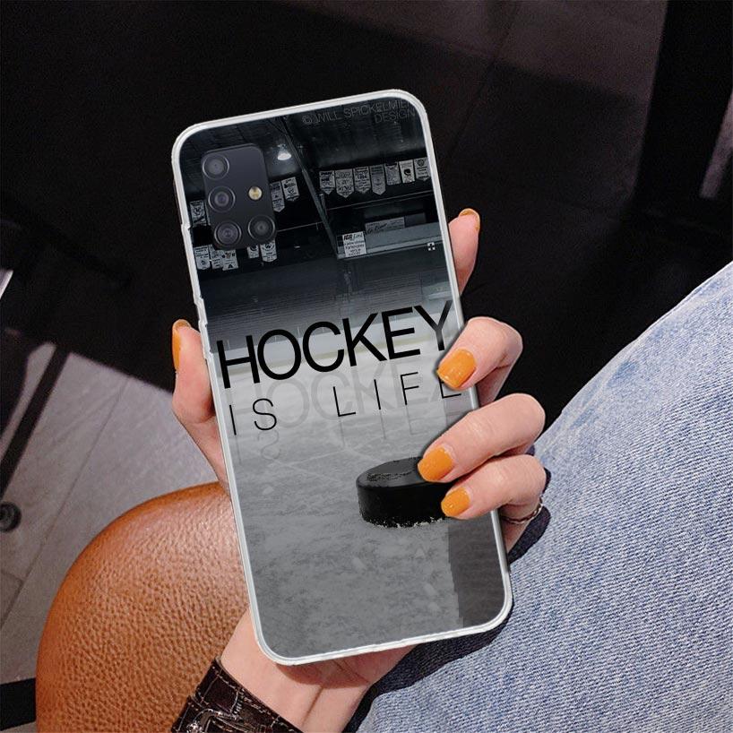 Ice Hockey Rink Sport Phone Case For Samsung Galaxy A52 A32 A22 A12 A51 A31 A50S A30S A20S A10S Note 20 Ultra 10 Plus S10 A72 A7