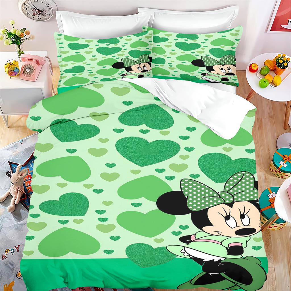 MINISO Mickey Povlak na přikrývku Sada Moderní Potisk Matrace Povlečení Sada Přikrývka Povlečení 3dílná