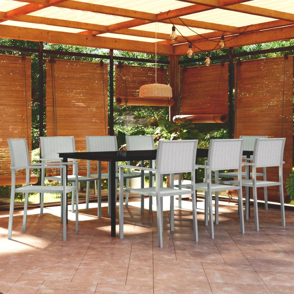 9 Pcs Garden Dining Set
