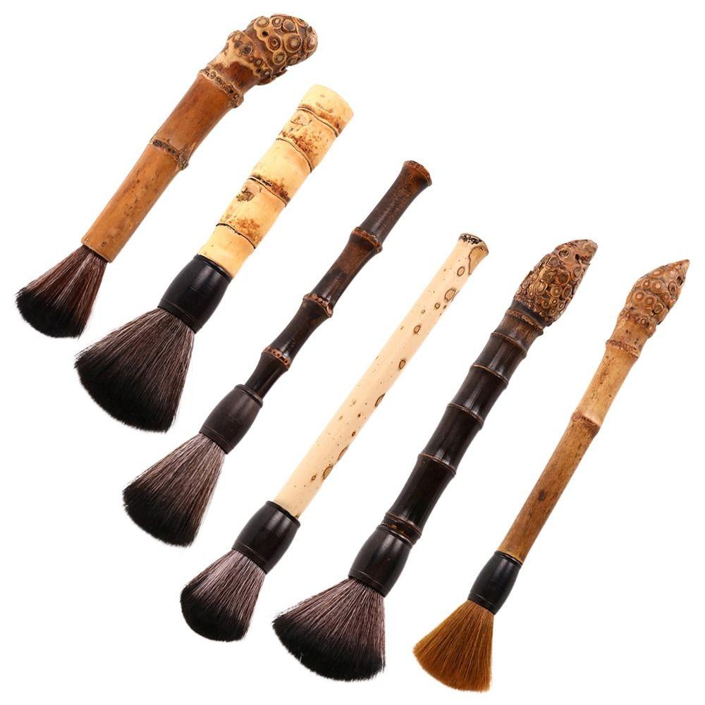 Retro Coffee Grinder Cleaning Brush Bamboo Coffee Machine Accessories Cafe Use