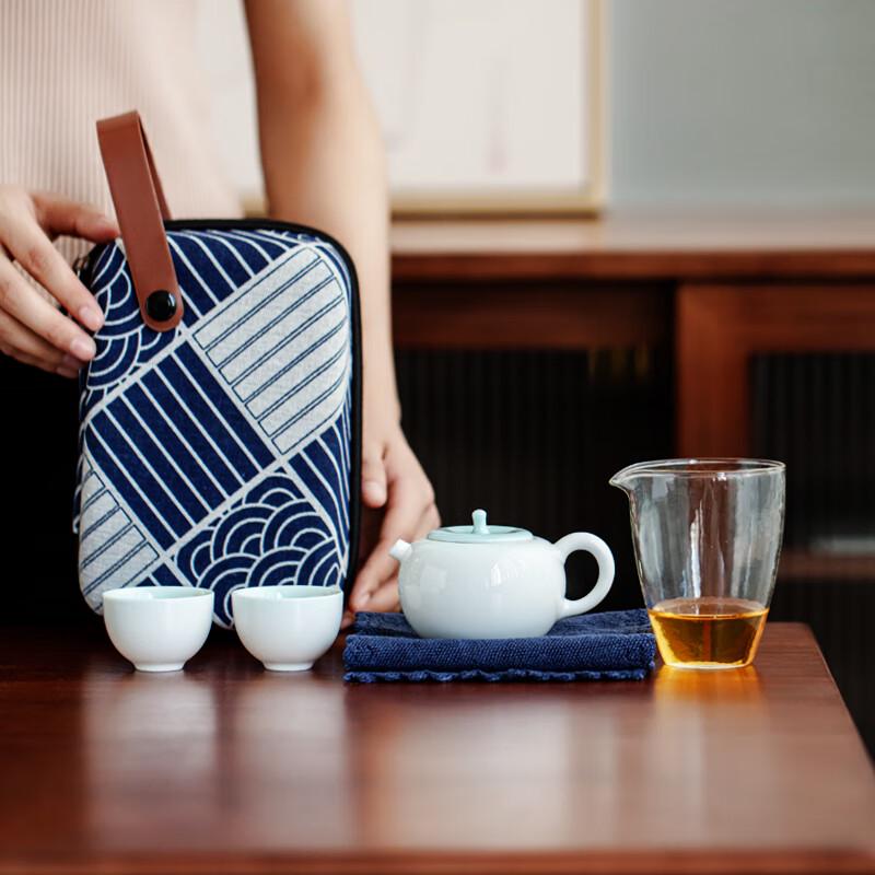 Портативный керамический чайный набор для пола