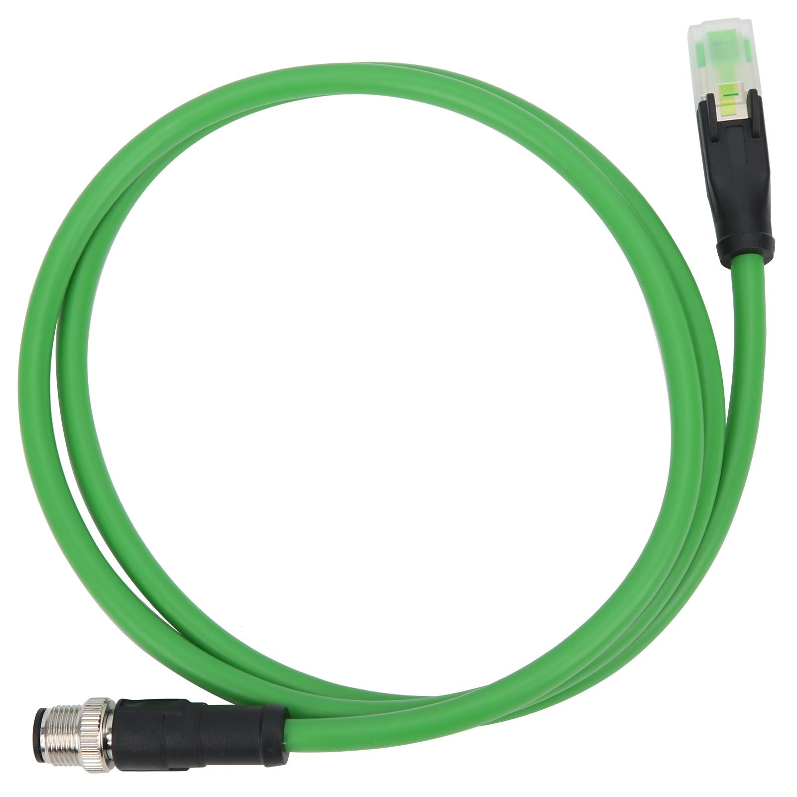 

M12 to RJ45 Patch Cord 4Pin Networking Cable for Industrial Ethernet Applications IP67 Waterproof