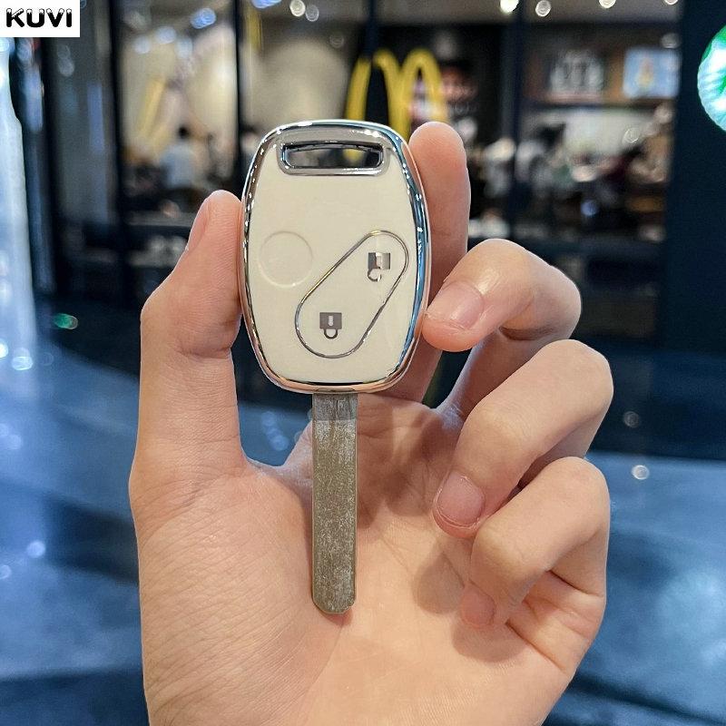 2 3 Buttons Tpu Car Key Case Cover For Honda Accord Civic Crv Cr-V Pilot Insight Ridgeline Protected Holder Keychain Accessories