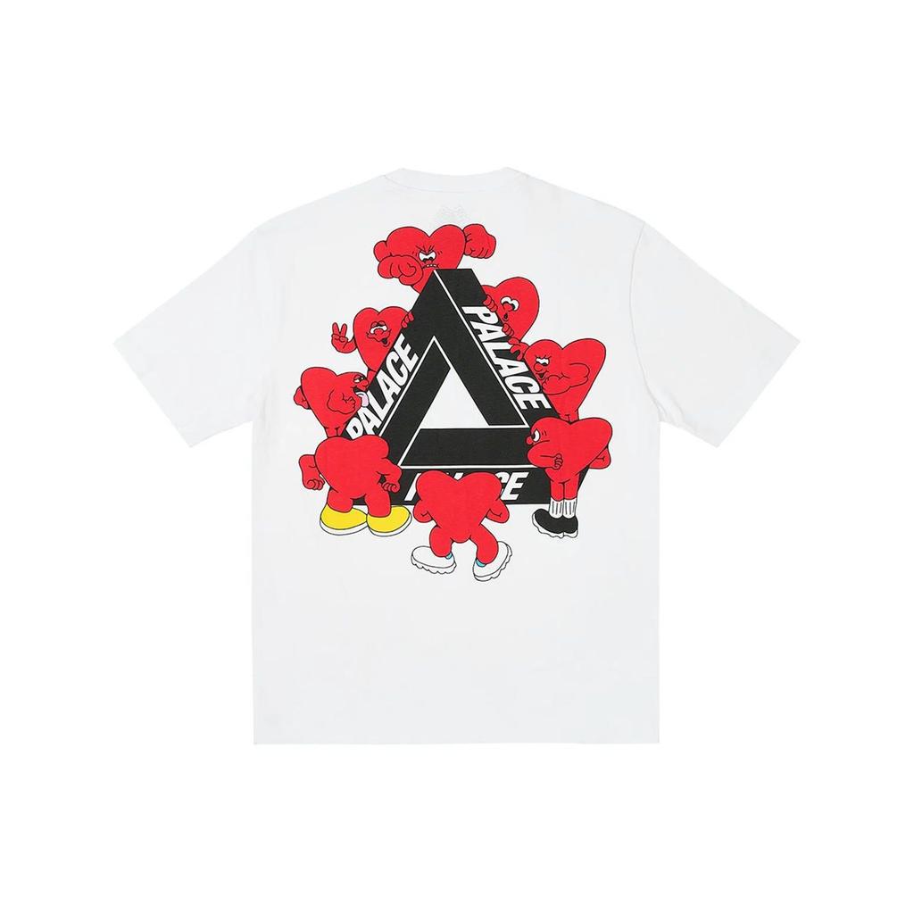 Palace Tri-Hearts T-Shirt White Unisex Tops P26TS026