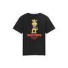 Skechers Cute Pattern Printed Breathable Straight T-Shirt Unisex Tops Black L320U184-0018