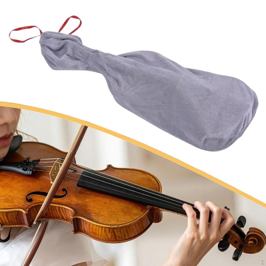 Geigenhülle Staubschutz Leichtgewicht Samt 1/8 Decke Aufbewahrungstasche für Zuhause Reise