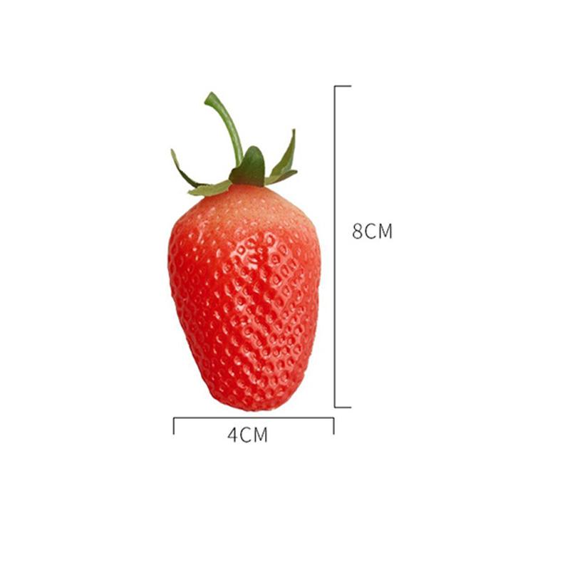 10Pcs Artificial Strawberries Fake Fruit For Home Party Decor Pography Prop Holiday Decor For Home Decoration