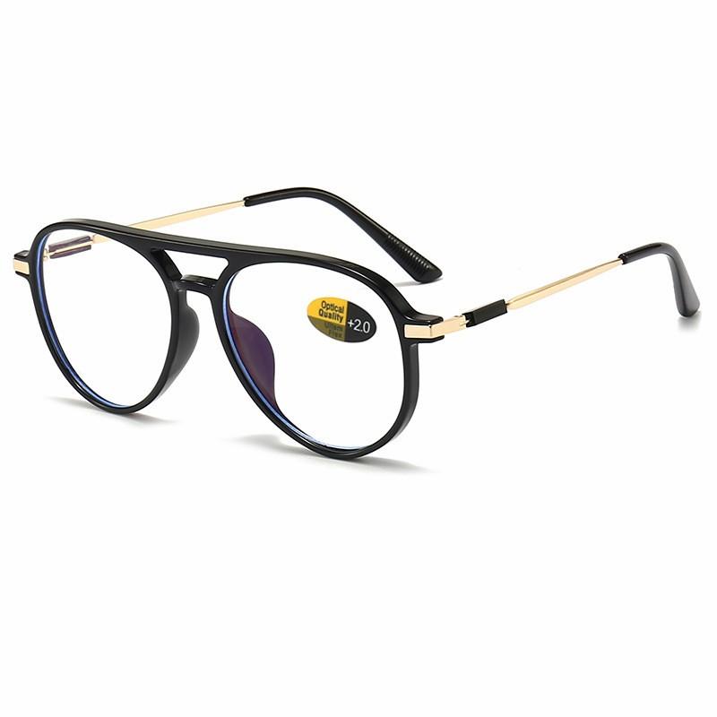 

Transparent Frame Reading Glasses For Women Anti Blue Light Aviation Presbyopic Glasses For Men Polit Eyeglasses +1.00~+4.00 0