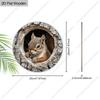 2D plane hanging decorative signs, interior wall or door decoration, garden decoration, squirrel pattern, interesting gifts for family and friends