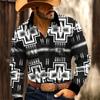 2025 New Men's Shirt 3D High-definition Printing Western Cowboy Style Men's Tops Fashionable Casual Design Comfortable Fabric
