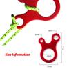 Outdoor Carabiner Outdoor Rope Tool Snail Wind Rope Buckle Slip
