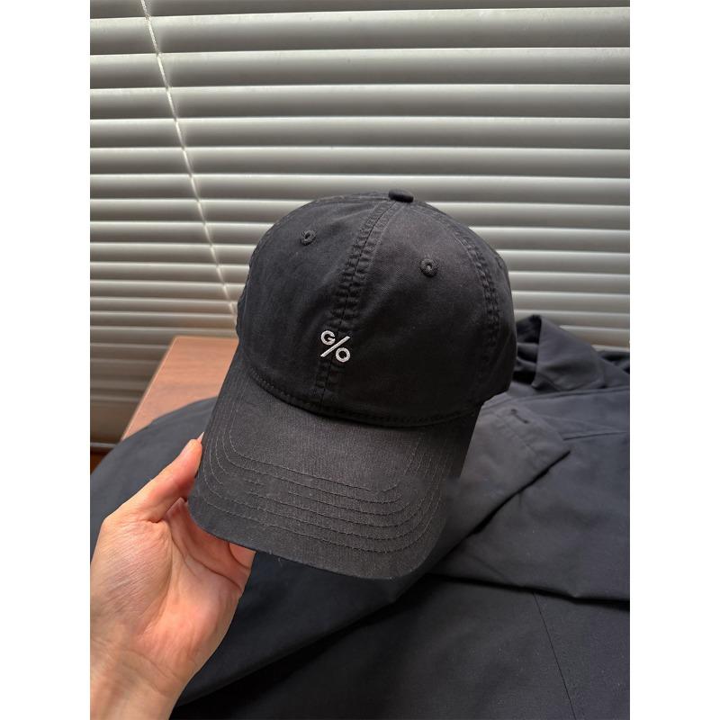 Washed cotton% embroidery big head circumference showing face small baseball cap children retro couple soft top cap