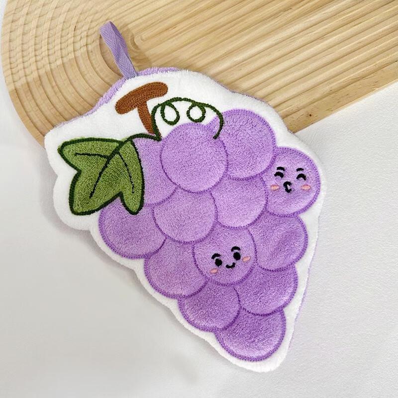 Kreskówkowy Owoce Wiszący Ręcznik do Rąk Chłonny Zestaw 2 szt.