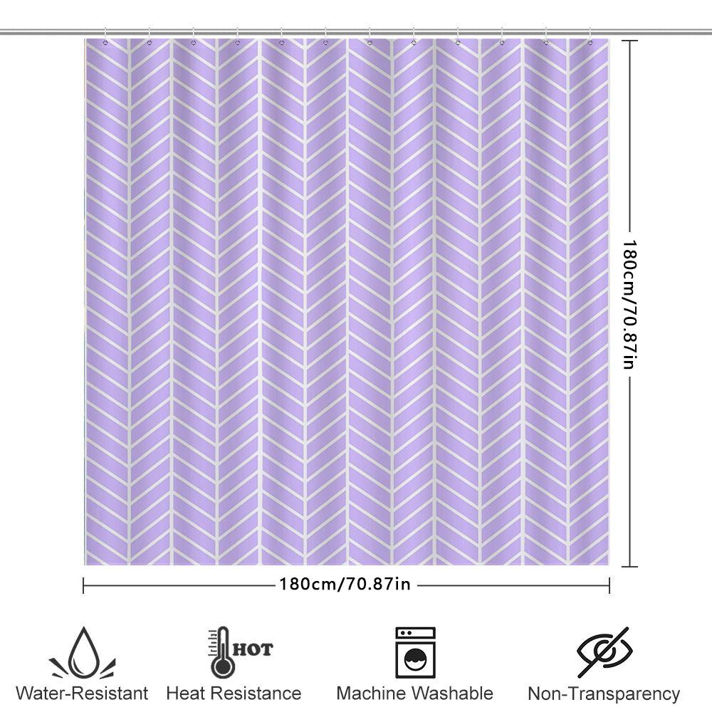 Bright Floral Shower Curtain Waterproof Bathroom Decor for Kids Adults Pink Blue Flower Design Polyester Fabric with Hook Set In