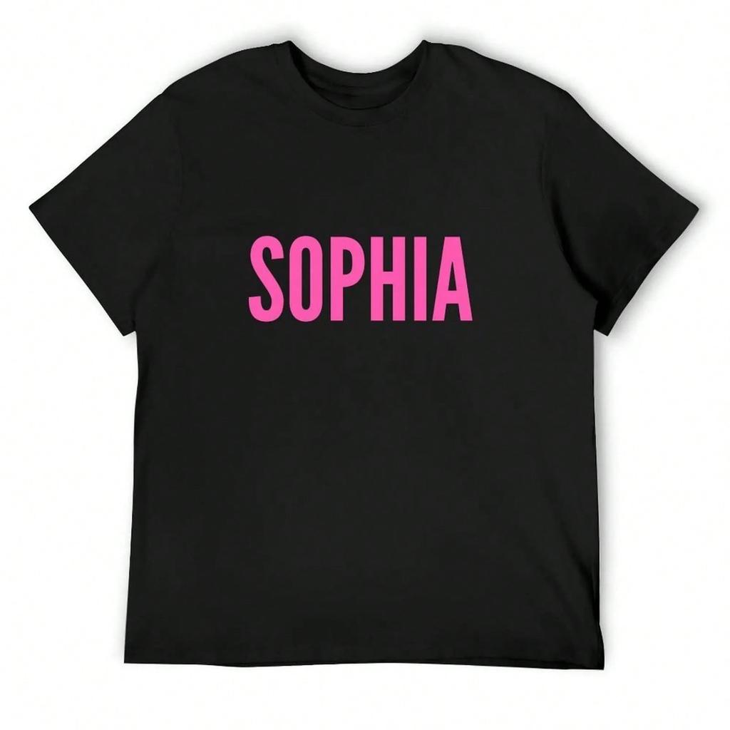 Sophia T-Shirt Summer 2025 New Edition T Shirt Vintage Anime Shirt T Shirts For Cotton