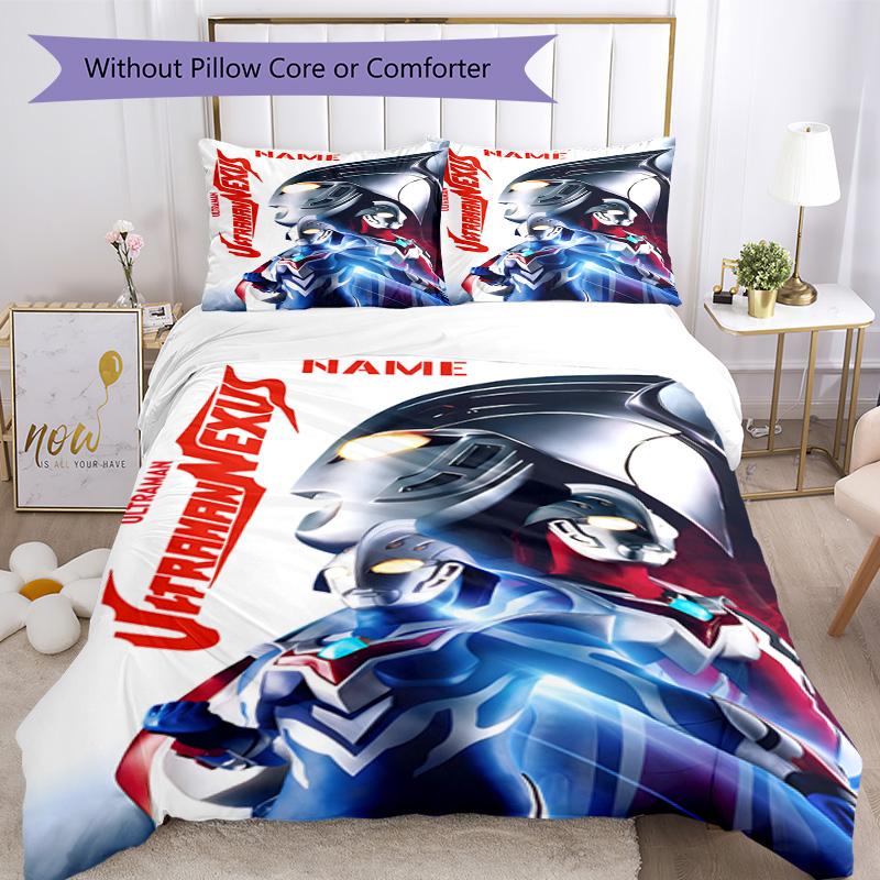 Power Rangers Collage Customize Your Name Bedding Set Breathable Duvet Cover with Pillowcases Home Decoration Birthday Gift