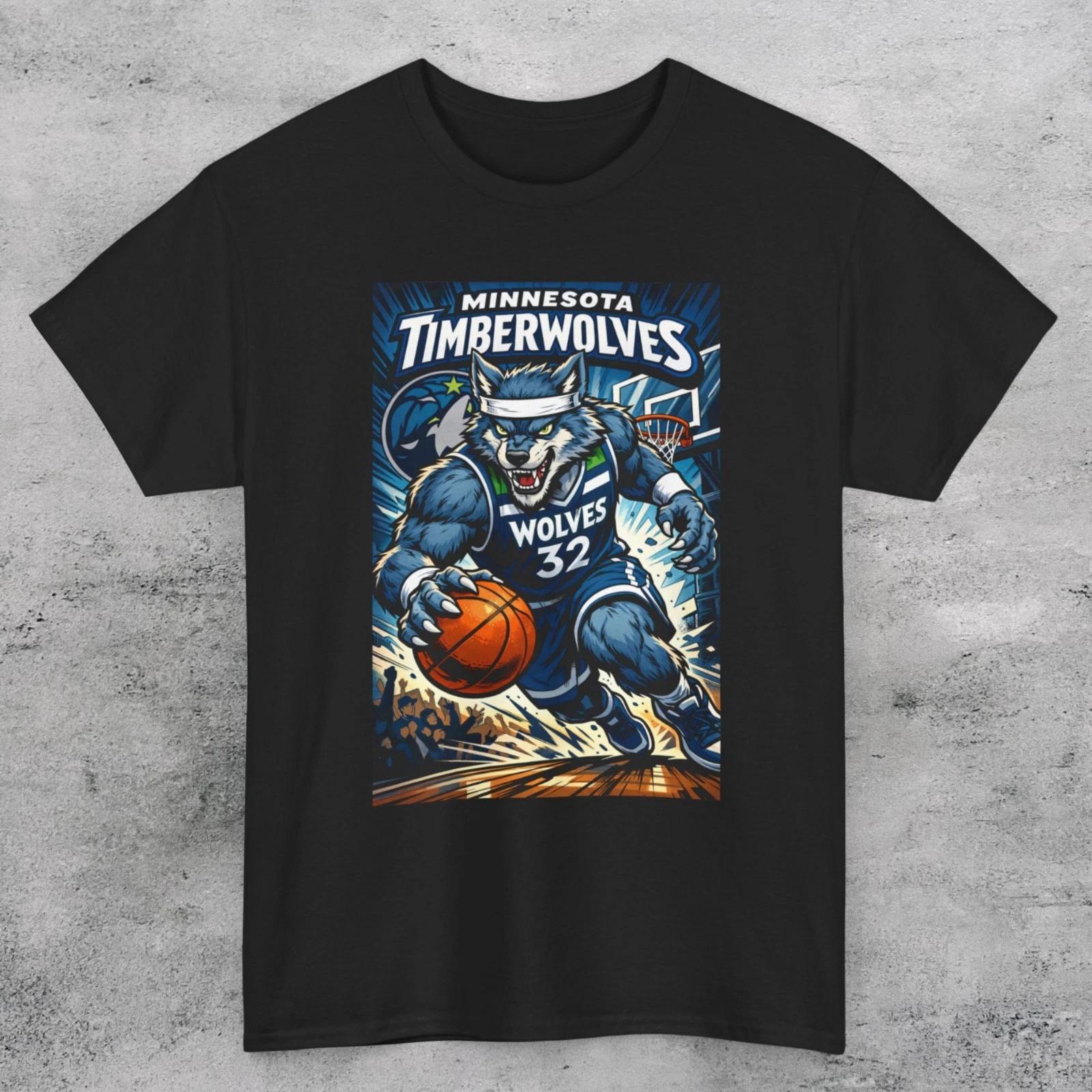MINNESOTA TIMBERWOLVES WOLF Art Style Unisex T SHIRT XXXXL