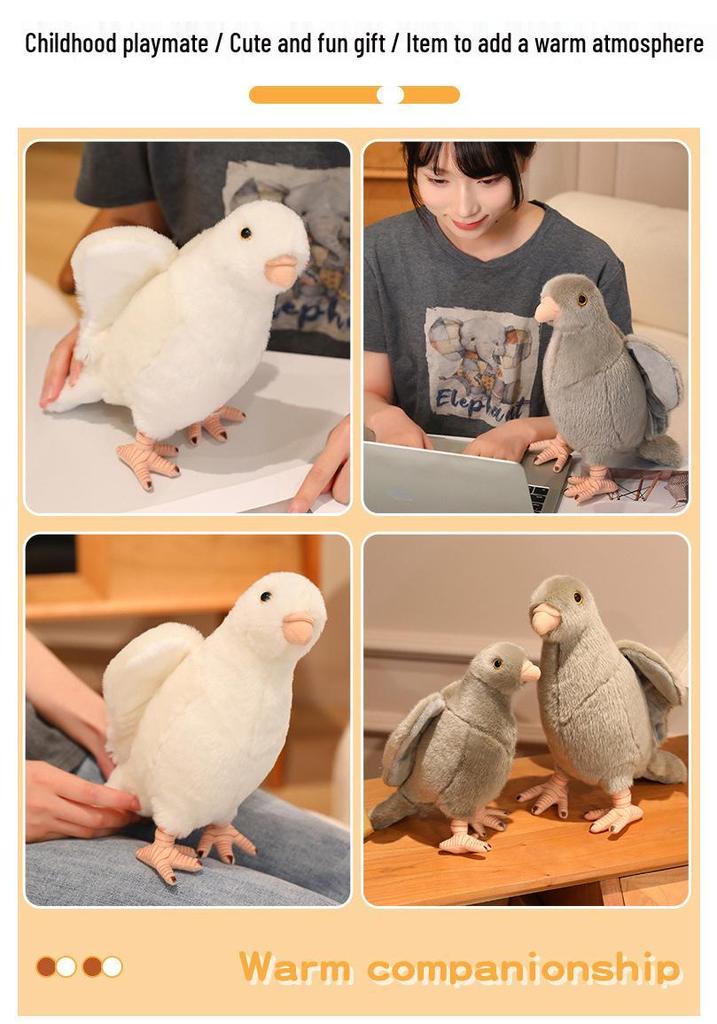Adorable Pigeon Plush Toy - Creative Stuffed Animal Bird Doll for Home Decoration and Gifts