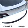 High Performance Rear Spoiler for Tesla Model 3/Y - Carbon Fiber Texture, Original Style, P Version by Ya Qi Accessories