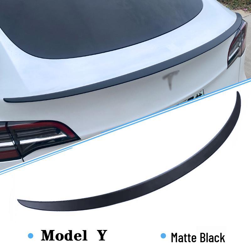 High Performance Rear Spoiler for Tesla Model 3/Y - Carbon Fiber Texture, Original Style, P Version by Ya Qi Accessories