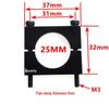 Double Hole Aluminum Alloy Tube Clamp - Air Line Panel Bracket for 1/4, 3/8, 1/2 Inch
