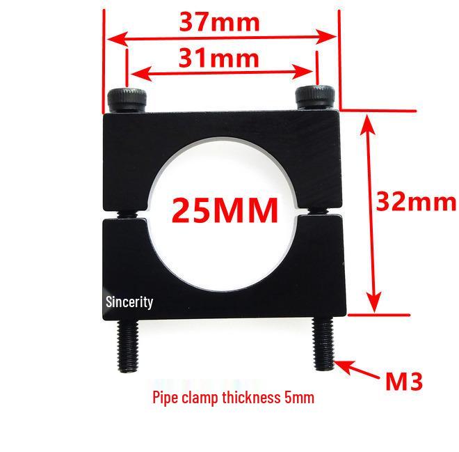 Double Hole Aluminum Alloy Tube Clamp - Air Line Panel Bracket for 1/4, 3/8, 1/2 Inch