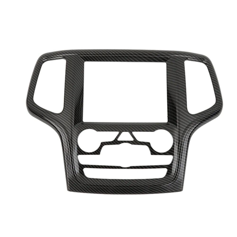 

Центральная консоль автомобиля, навигационная панель, декоративная накладка для Jeep Grand Cherokee 2014 2015 2016 2017 2018, аксессуары для интерьера Carbon Fiber Grain