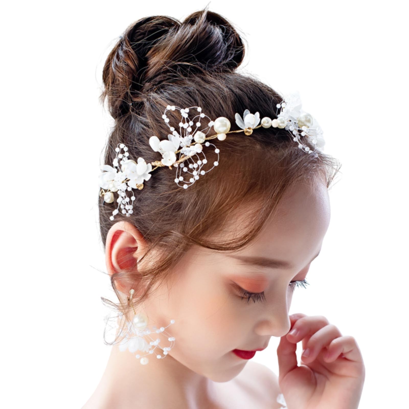 

Аксессуары для волос Головной убор для фортепианного концерта Девочки Дети Ручная работа Аранжировка Украшение для волос [MajuMaju] (В) (PHD18)