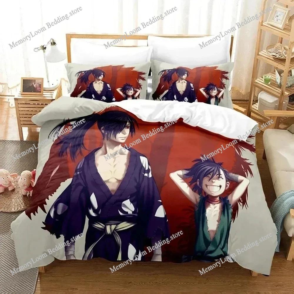 3D Print Anime Dororo Bedding Set Boys Girls Twin Queen Size Duvet Cover Pillowcase Bed Boys Adult Fashion Home Textileextile