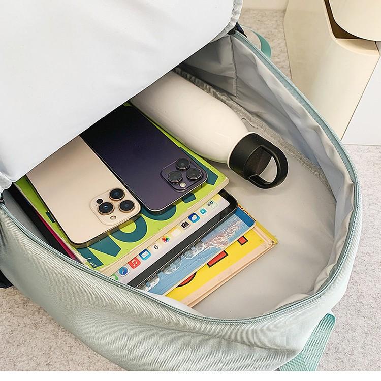 School bag high value letter backpack couple casual simple light commute fashion versatile large capacity