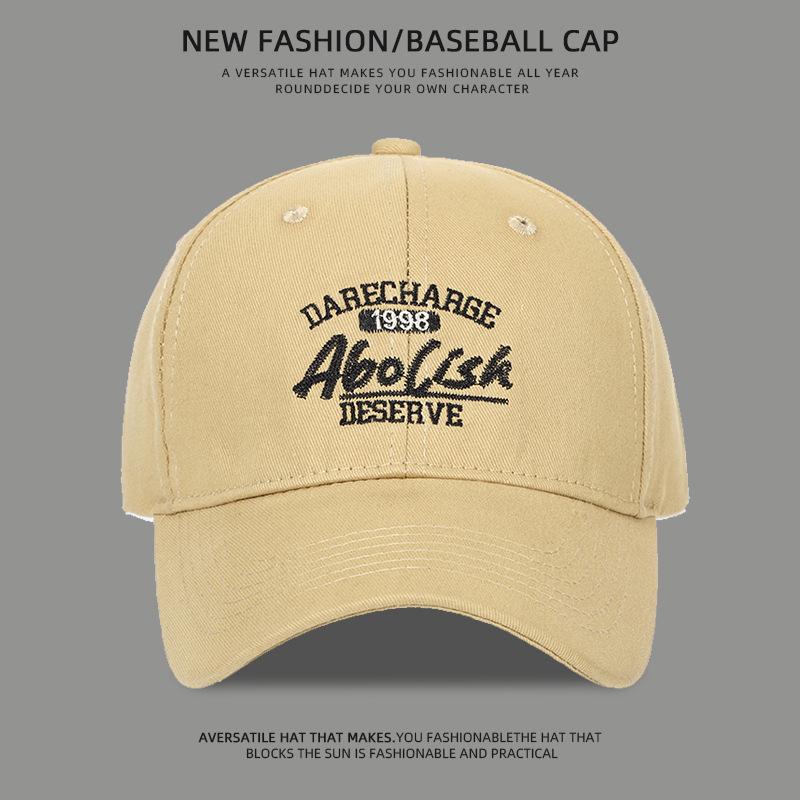 New trendy brand embroidered baseball cap men's and women's fashion cap shows small face