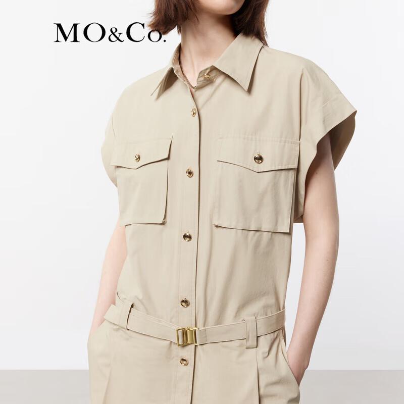 MO&Co. Summer Workwear Shirtdress with Belt