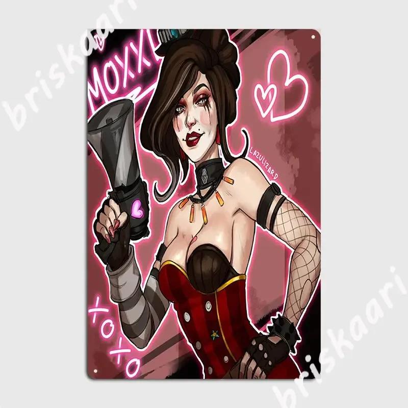 Mad Moxxi Metal Plaque Printing Iron Mural Club Bar Customize Tin Sign Poster 20X30CM
