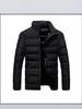 Men's Stand Collar Outdoor Cotton Cardigan & Polyester Fiber Winter Sports Jacket
