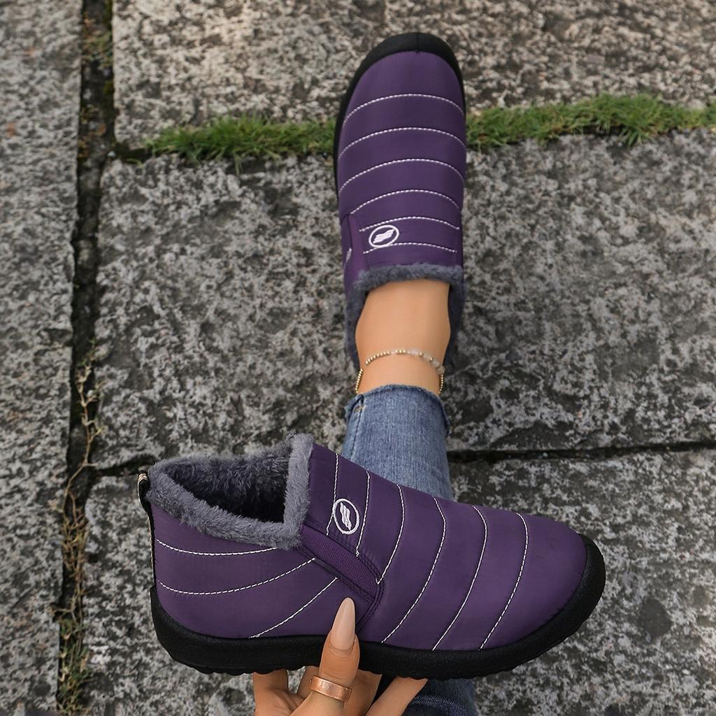 2025 New Large Size Cotton Boots with Thickened Lining Old Beijing Snow Boots Warm Casual Shoes