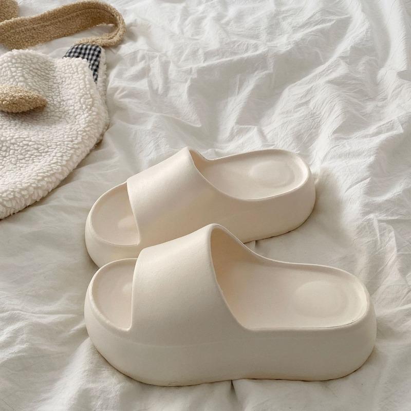 Soft feet thick-soled slippers for women's new summer wear soft bottom heightening beach non-slip cool slippers for women