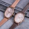 New Lady Women's Watch Japan Quartz Elegant Small Fashion Simple Hours Real Leather Bracelet Clock Girl Birthday Gift Julius Box