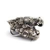 Ganesha Ganesha Indian God Amulet Good Luck Silver 925 Pendant Top Pendant Pen Top Accessories Three-headed