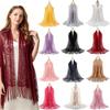 60x170cm Lace Fringe Hijab, Headscarf Shawl for Women