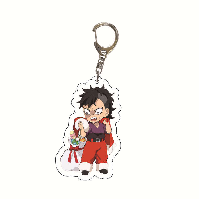 

Demon Slayer Kimetsu no Yaiba Xmas Key Ring Animation Tanjiro Transparent Key Ring Pendant Present Recently Added Manufacturer 55mm