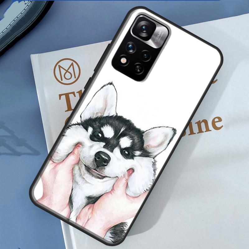 Alaskan Husky Dog Cute Puppy Case For Xiaomi Redmi 13C 10C 12C 14C Redmi Note 14 13 Pro 12 11 9 10 9S 10S 11S 12S Cover