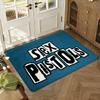 Rock Music Floor Mat Soft Thickened Absorbent Non-Slip Bedroom Living Room Door Mat Home Decor Flannel Rugs
