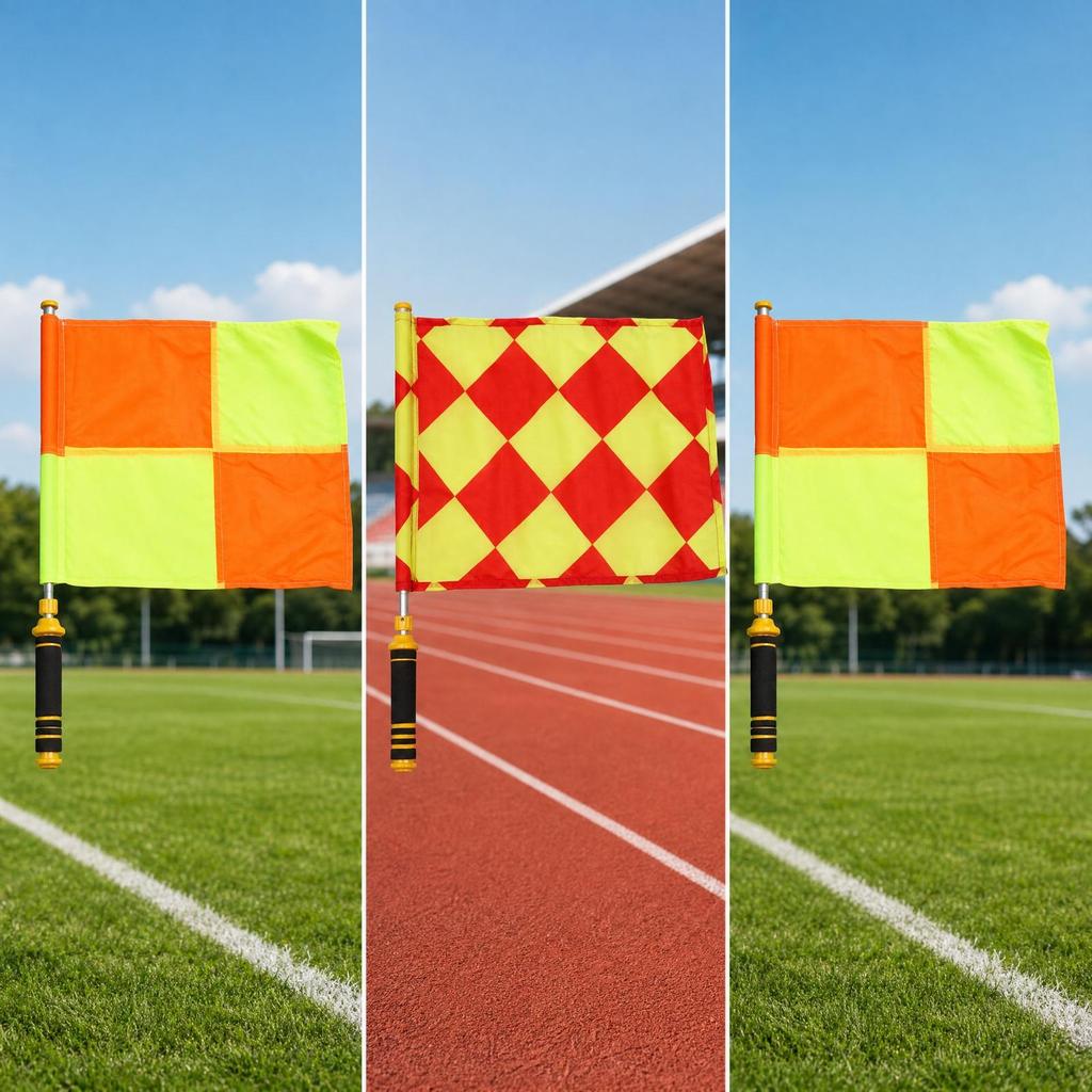 Sideline Referee Flag Sturdy Linesman Flags Long-Lasting for Coaches