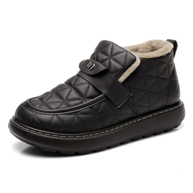 Cloth shoes winter new thick-soled velvet thickened warm women's casual mother cotton shoes fashion warm