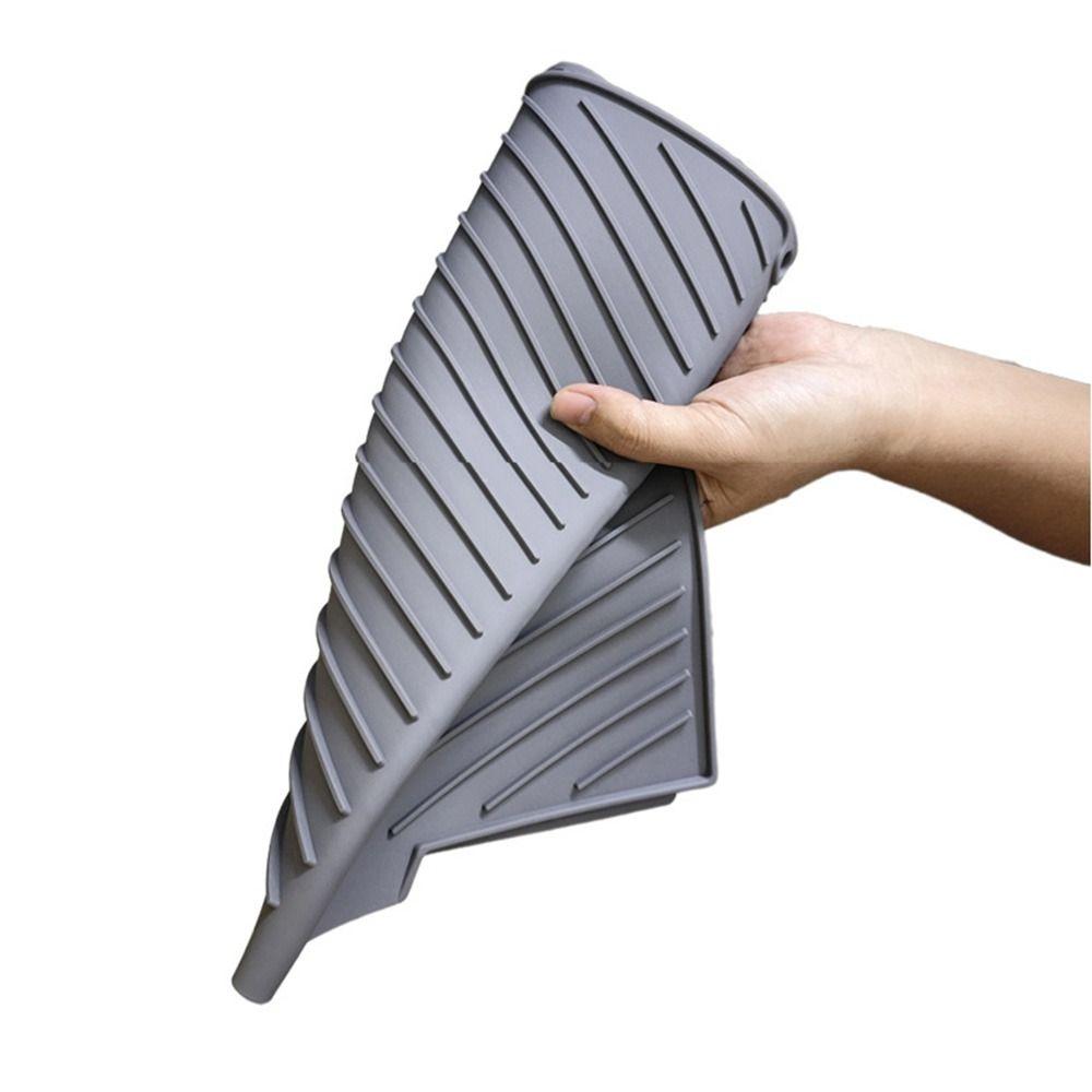Silicone Dish Drying Mat Easy to Clean Sink Drainer Mat Compact Hot Pot Holder Trivet  Dish