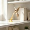 Handcrafted PLA Sculpture for Living Room Arts Angel Bookshelf Statue, Decorative Figurine with Light, Collectible Desk Creative Unique Hand