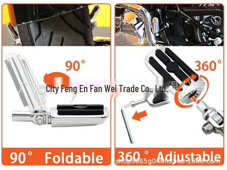 Chrome Rear Passenger Footrest Cover Kit for Harley Fat Boy Softail 2000-2006