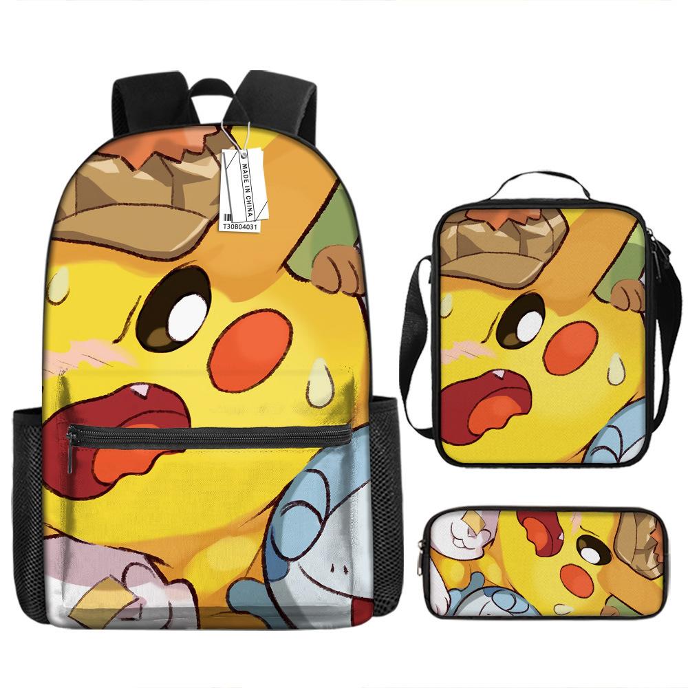 School Season Student Schoolbag Pokémon Pokémon Backpack Cartoon Satchel Pencil Case