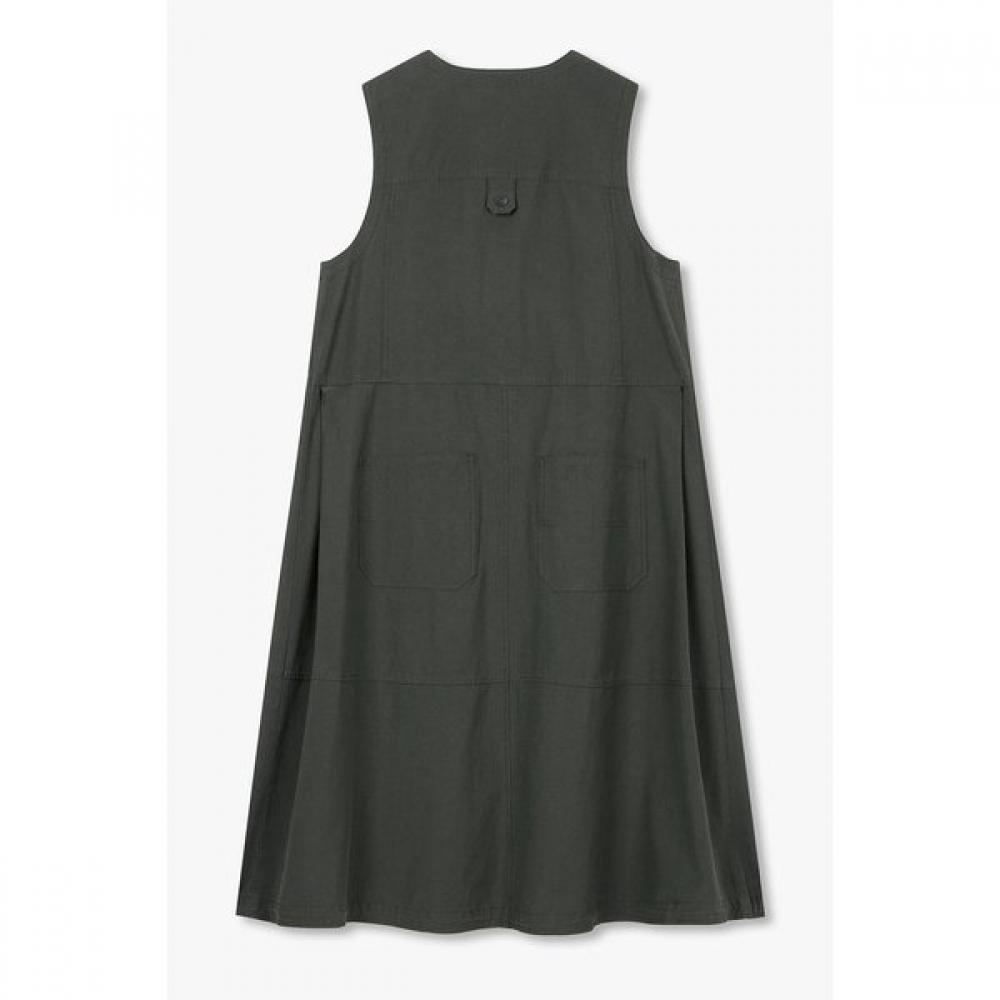 Studio Tomboy Women Cargo Pocket Sleeveless Dress 9106241223